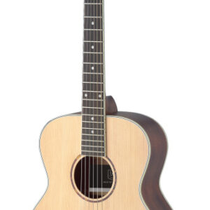 J.N GUITARS ASY-A MINI LH Asyla-serie akoestische 4/4 auditorium reisgitaar met massief sparren bovenblad; linkshandig
