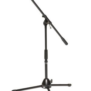 STAGG MIS-0804BK Tweedelig microfoonstatief met inklapbare poten; laag model