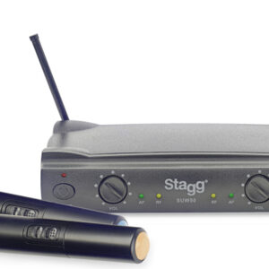STAGG SUW 50 MM FH EU UHF true diversity draadloos tweekanaals microfoonsysteem