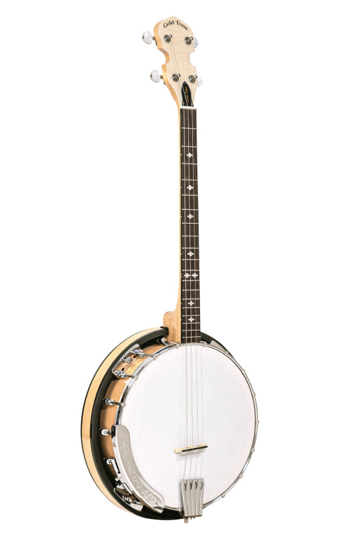 GOLD TONE CC-TENOR Viersnarige Cripple Creek tenorbanjo met resonator en hoes