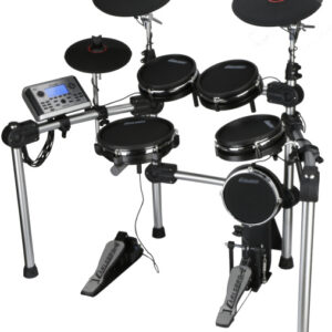 CARLSBRO CSD501 Elektronische dual-zone drumset, vijfdelig, 2 bekkenpads, hihatpad en pedalen