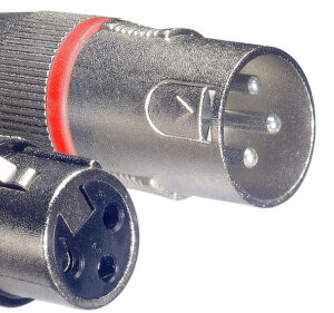 STAGG SMC6 RD Microfoonkabel, XLR/XLR (m/v) met rode ring, 6 meter