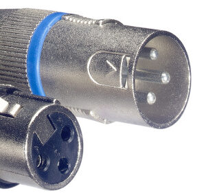 STAGG SMC10 BL Microfoonkabel, XLR/XLR (m/v) met blauwe ring, 10 meter