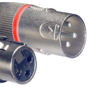 STAGG SMC10 RD Microfoonkabel, XLR/XLR (m/v) met rode ring, 10 meter