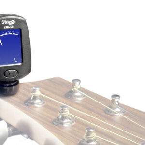 STAGG CTU-C5 BK Chromatische cliptuner voor snaarinstrumenten
