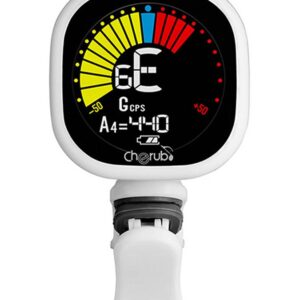 Cherub  WST-675/WH rechargeable chromatic auto-on tuner (also G+B+U)