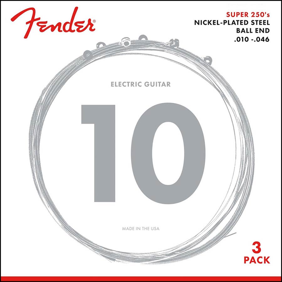Fender Super 250s F-250R-3 string set electric