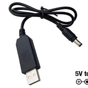 Boston  BPC-9V1A power converter from USB 5V to 9V (center negative) - use a power bank to power your pedal board